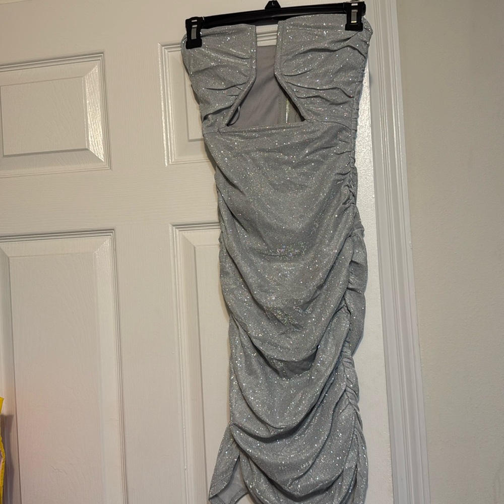 Silver sparkly dress